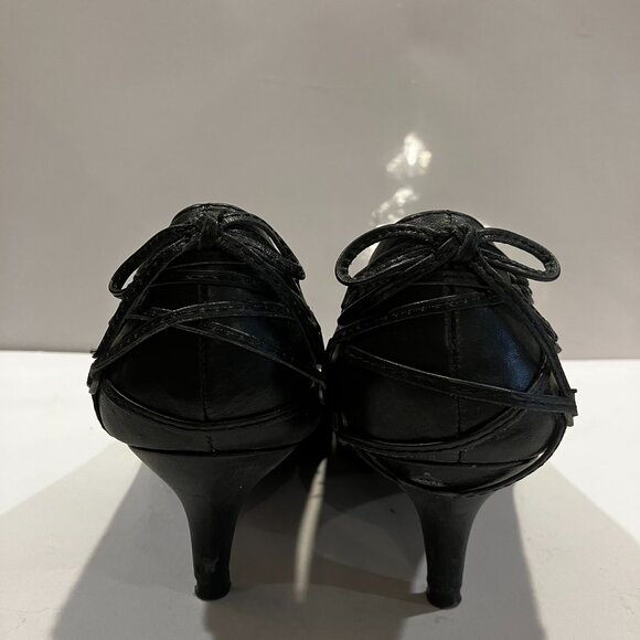 ALDO Heels ALDO Pumps Black Leather US Size 8.5 Like New Heels 2.5 inches - Picture 3 of 16